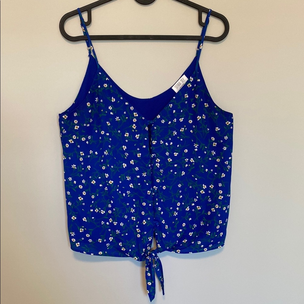 Floral Blue Women's Top